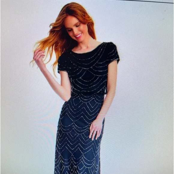 black dress long puff sleeves Black Puff Sleeve Dress main image 1